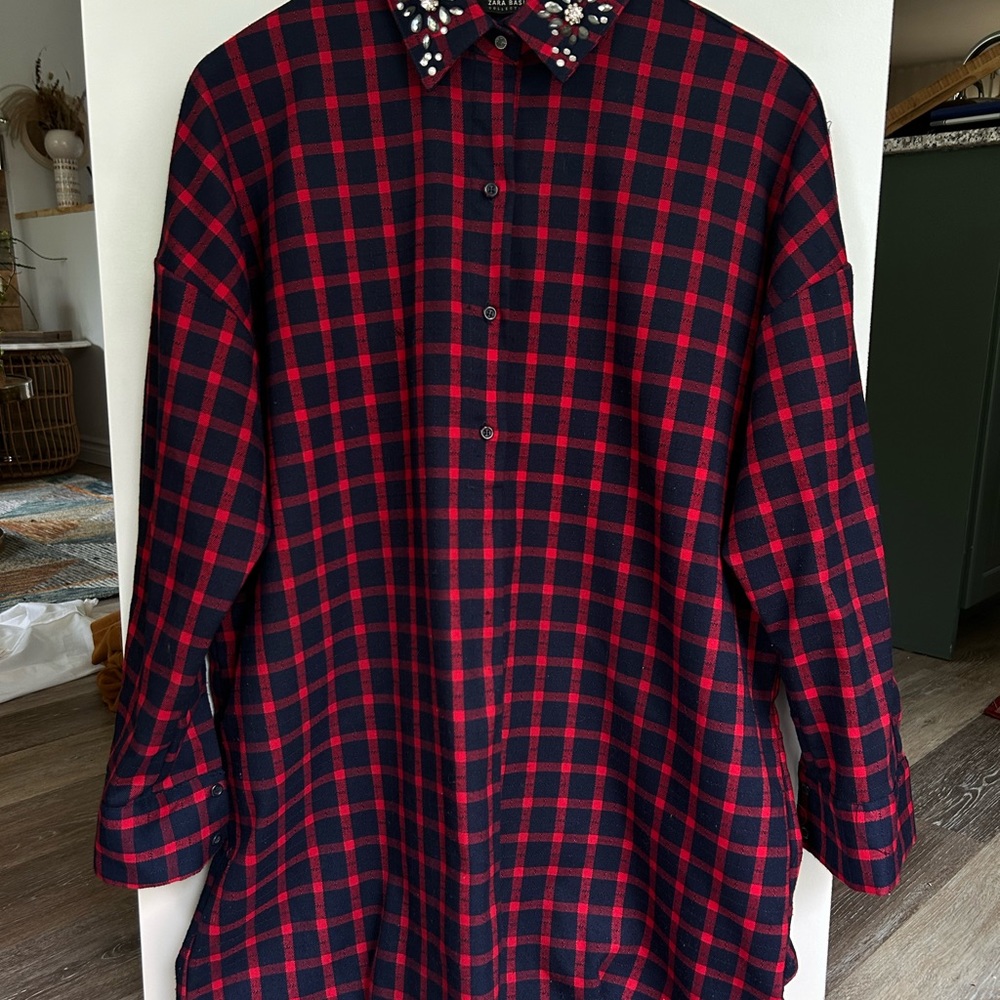 Long Zara Shirt with Sequined details